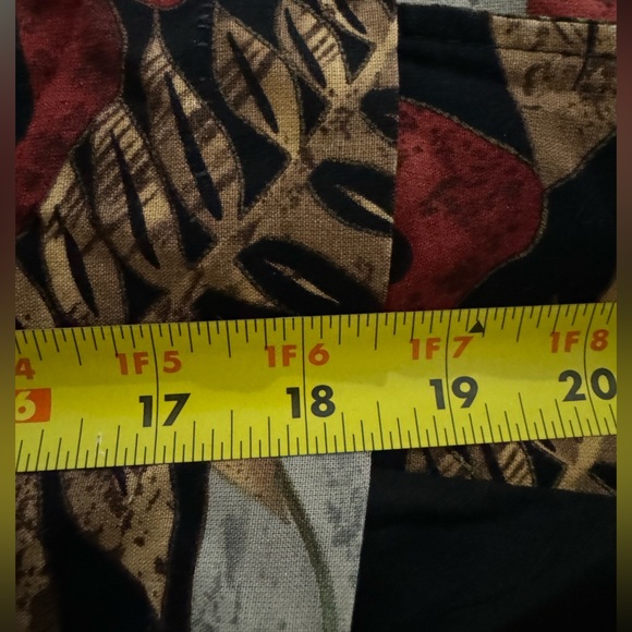 90’s VTG Floral Patterned Women's Button Up Vest Grannycore Teachercore Leaves - Picture 11 of 11